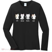 Funny Cute French Un Deux Trois Cat Kitten Lover Women's Long Sleeve Shirt thumb 0
