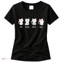 Funny Cute French Un Deux Trois Cat Kitten Lover Women's T-Shirt thumb 0