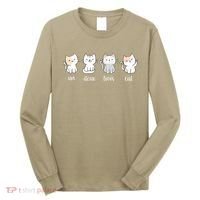 Funny Cute French Un Deux Trois Cat Kitten Lover Long Sleeve Shirt thumb 0