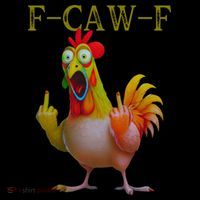 F Caw F Funny Chicken Middle Finger Clucking Rooster Meme Coffee Mug thumb 5