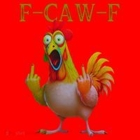 F Caw F Funny Chicken Middle Finger Clucking Rooster Meme Santa Hat thumb 1