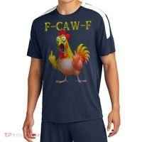 F Caw F Funny Chicken Middle Finger Clucking Rooster Meme Sport-Tek Competitor United Soccer Jersey thumb 0