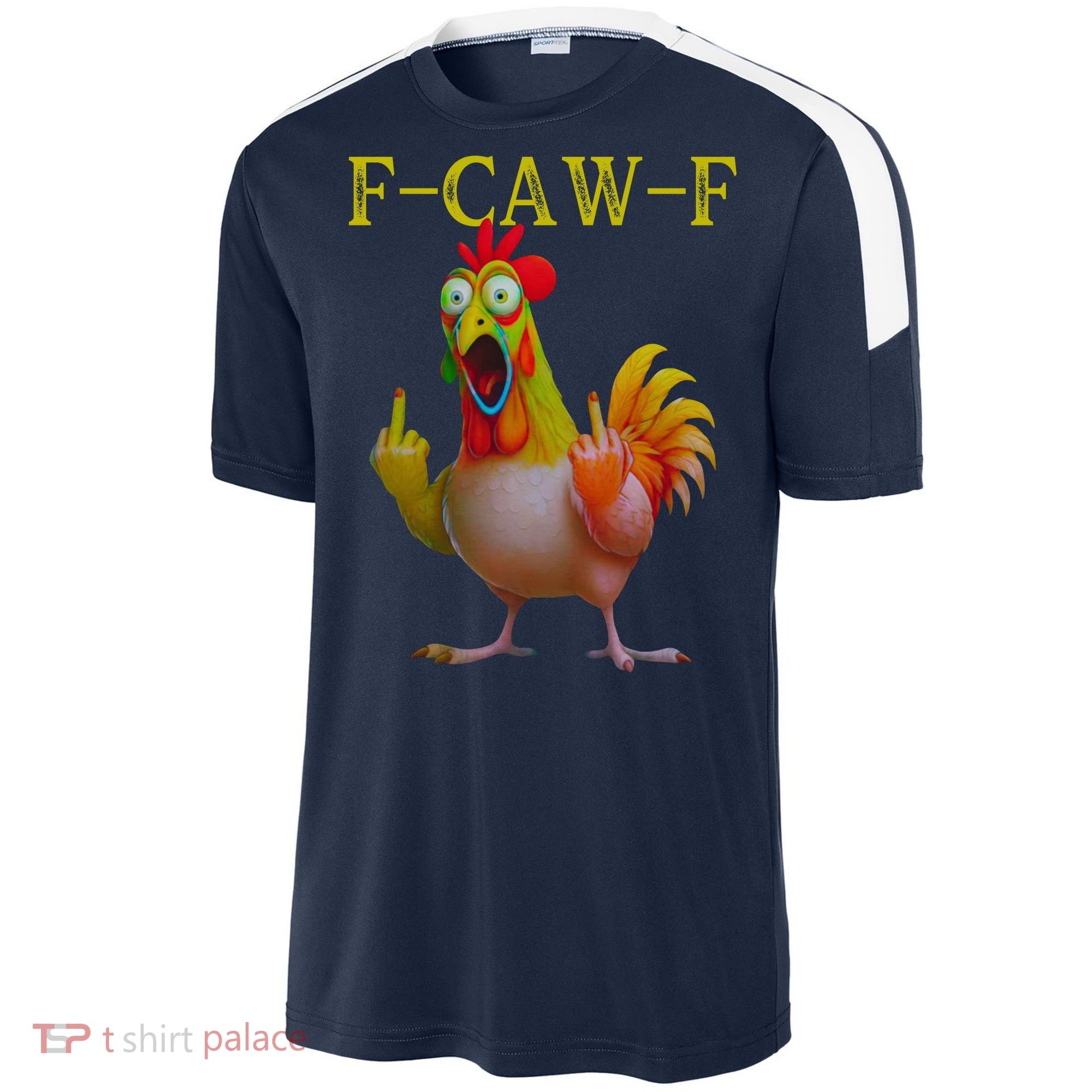F Caw F Funny Chicken Middle Finger Clucking Rooster Meme Sport-Tek Competitor United Soccer Jersey