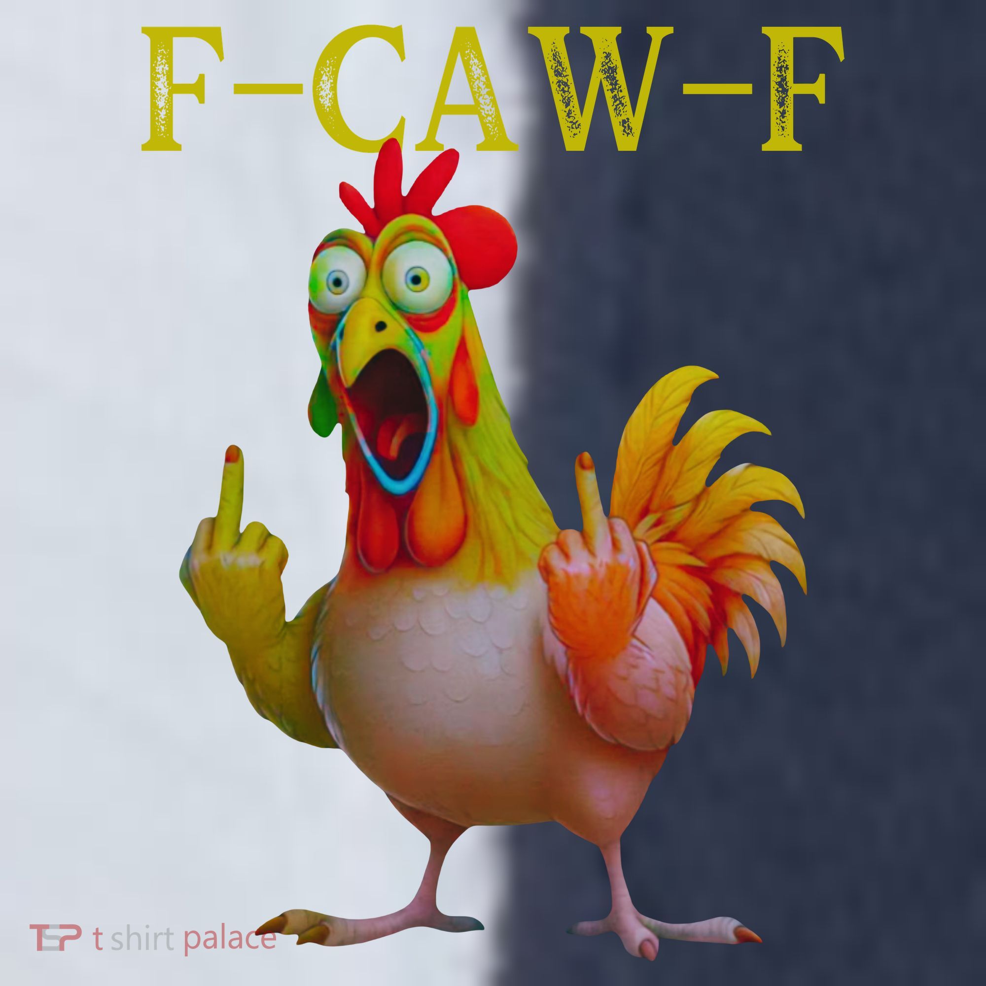 F Caw F Funny Chicken Middle Finger Clucking Rooster Meme Sport-Tek Competitor United Soccer Jersey