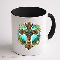 Filigree Cross Coffee Mug thumb 1