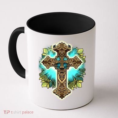 Filigree Cross Coffee Mug