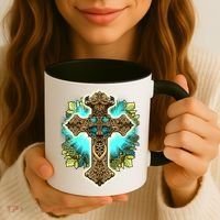 Filigree Cross Coffee Mug thumb 3