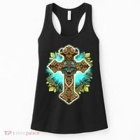 Filigree Cross Women's Tank Top thumb 0