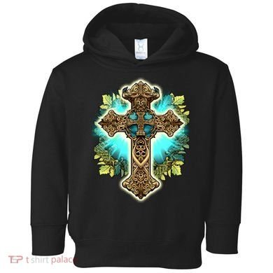 Filigree Cross Toddler Hoodie