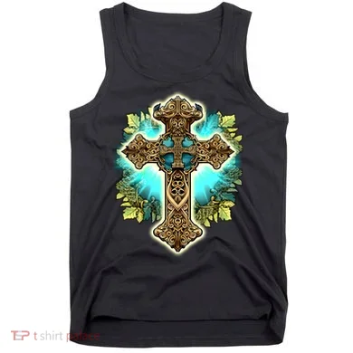 Filigree Cross Tank Top