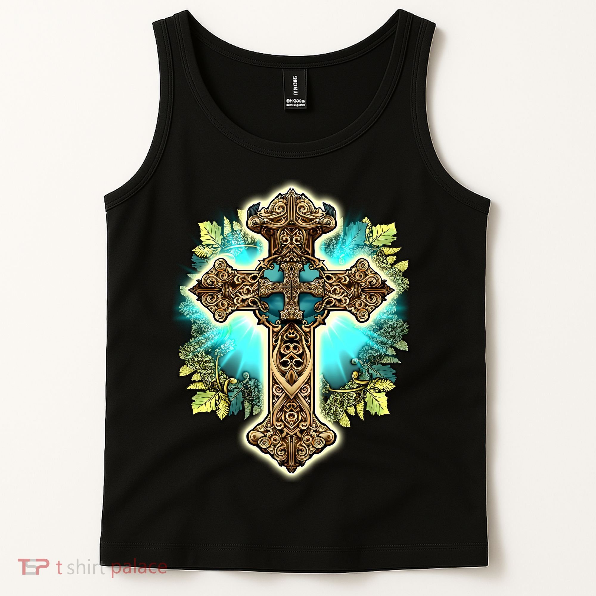 Filigree Cross Tank Top