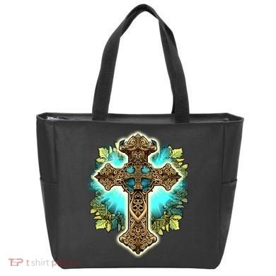 Filigree Cross Tote Bag