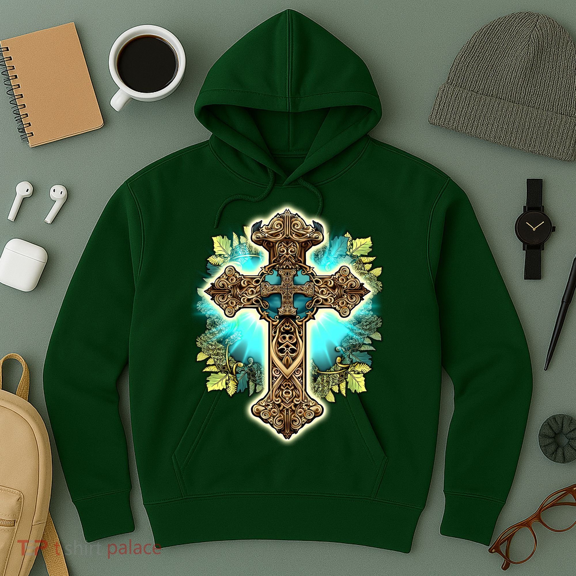 Filigree Cross Hoodie