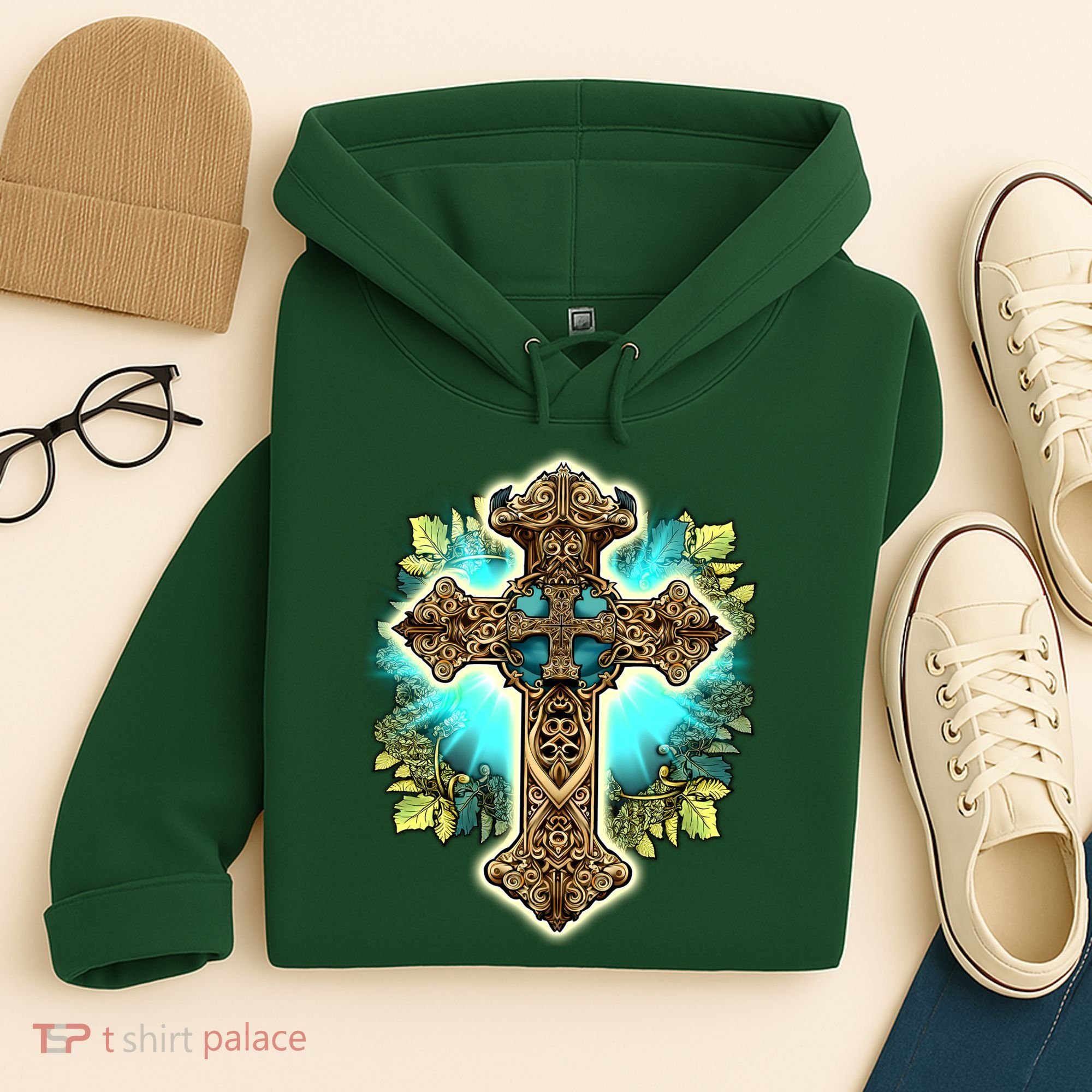 Filigree Cross Hoodie