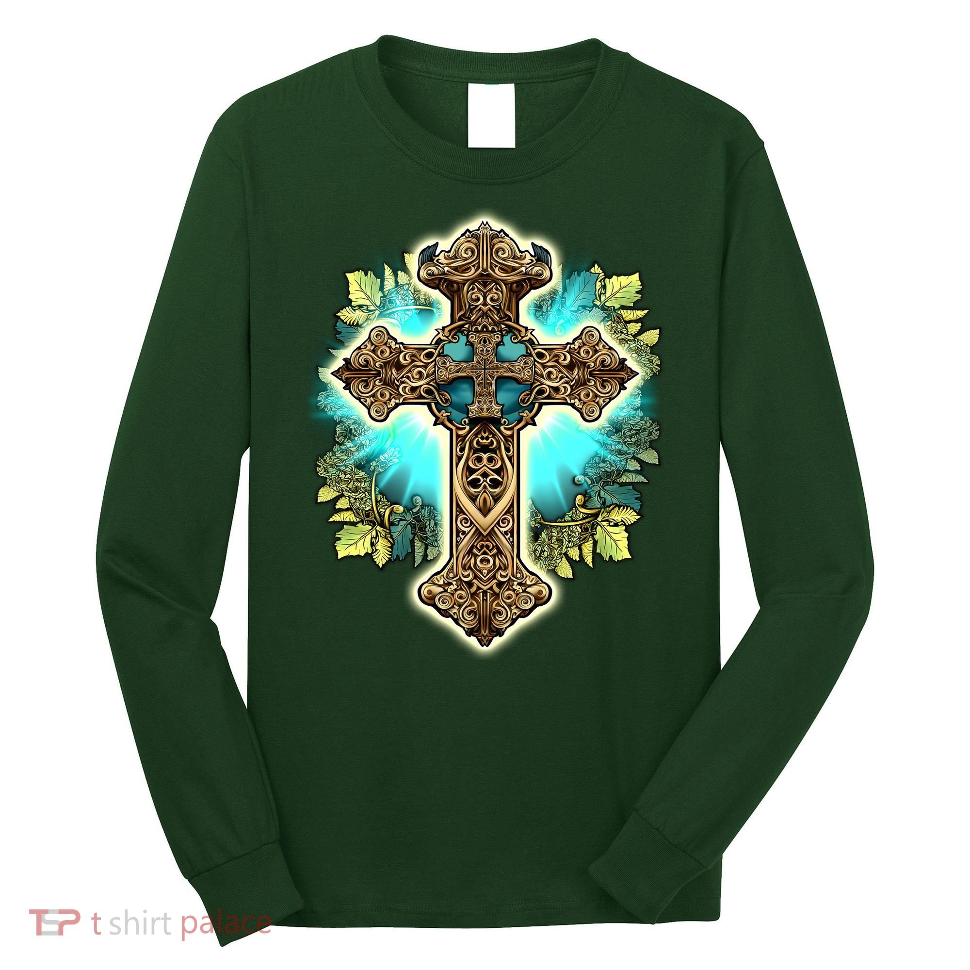 Filigree Cross Long Sleeve Shirt
