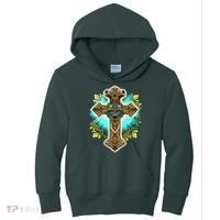 Filigree Cross Kids Hoodie thumb 0
