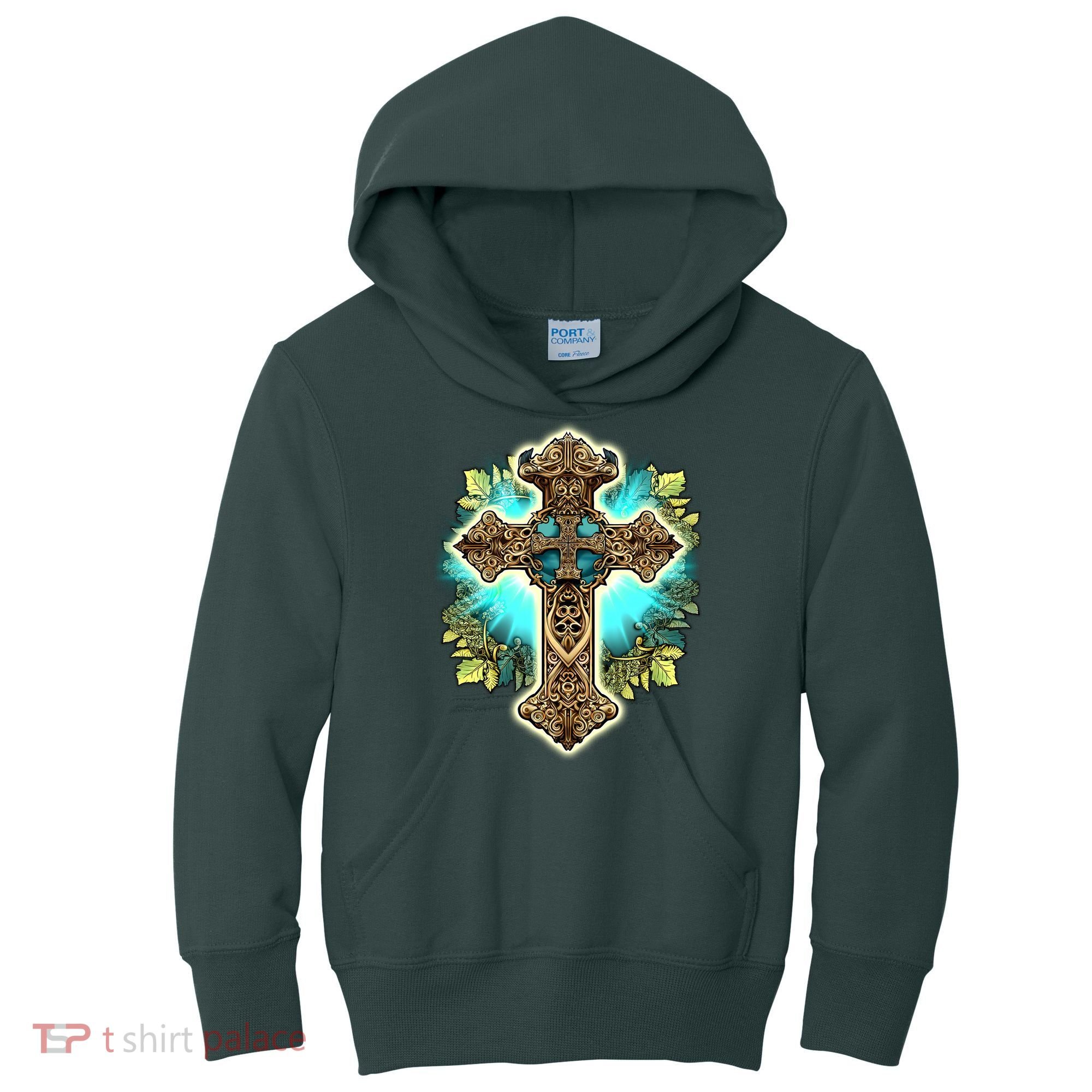 Filigree Cross Kids Hoodie