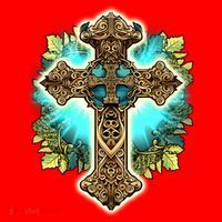 Filigree Cross Santa Hat thumb 1