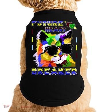 Funny Cat Future Heart Breaker Doggie Tank