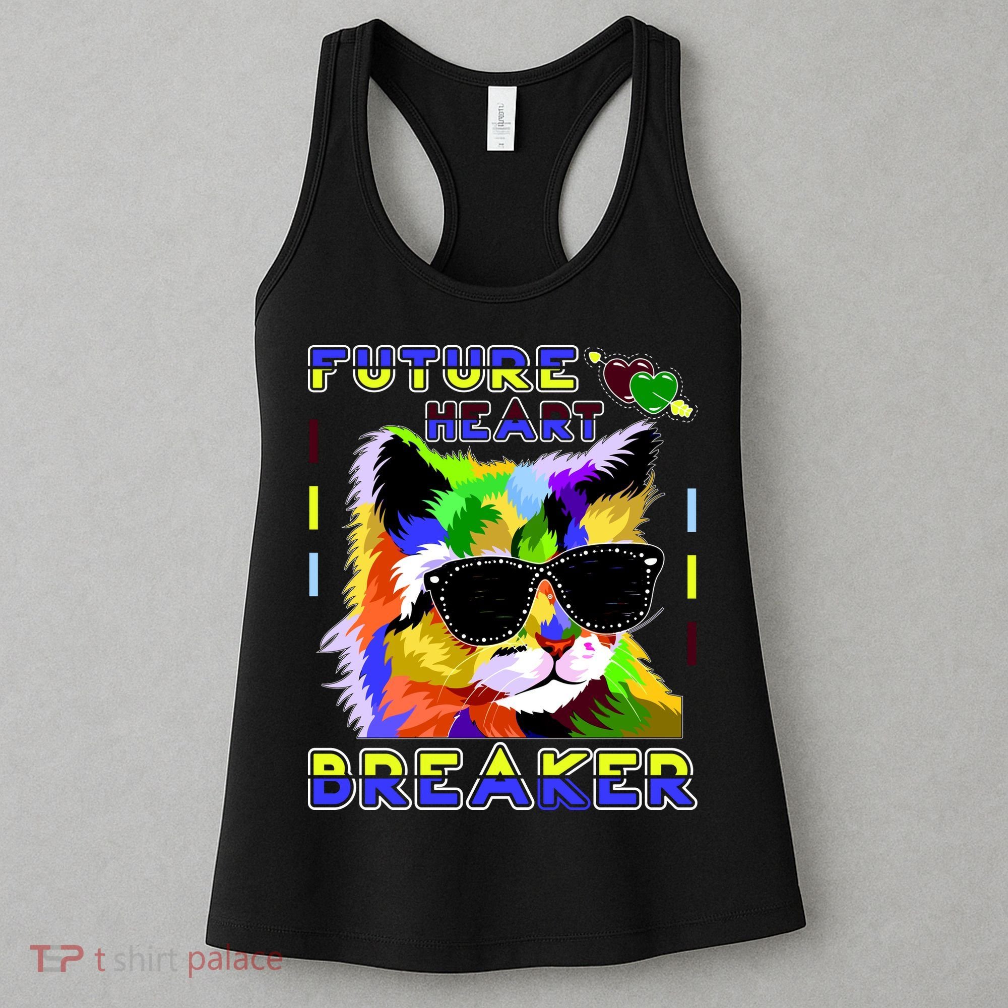 Funny Cat Future Heart Breaker Women's Tank Top