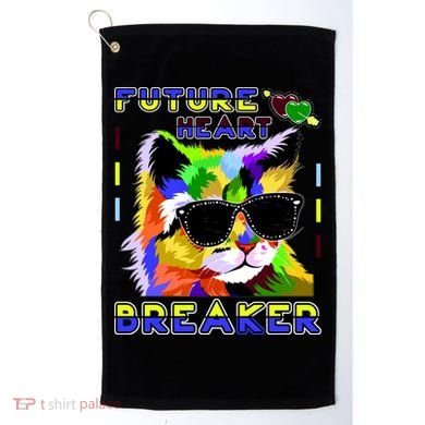 Funny Cat Future Heart Breaker Golf Towel