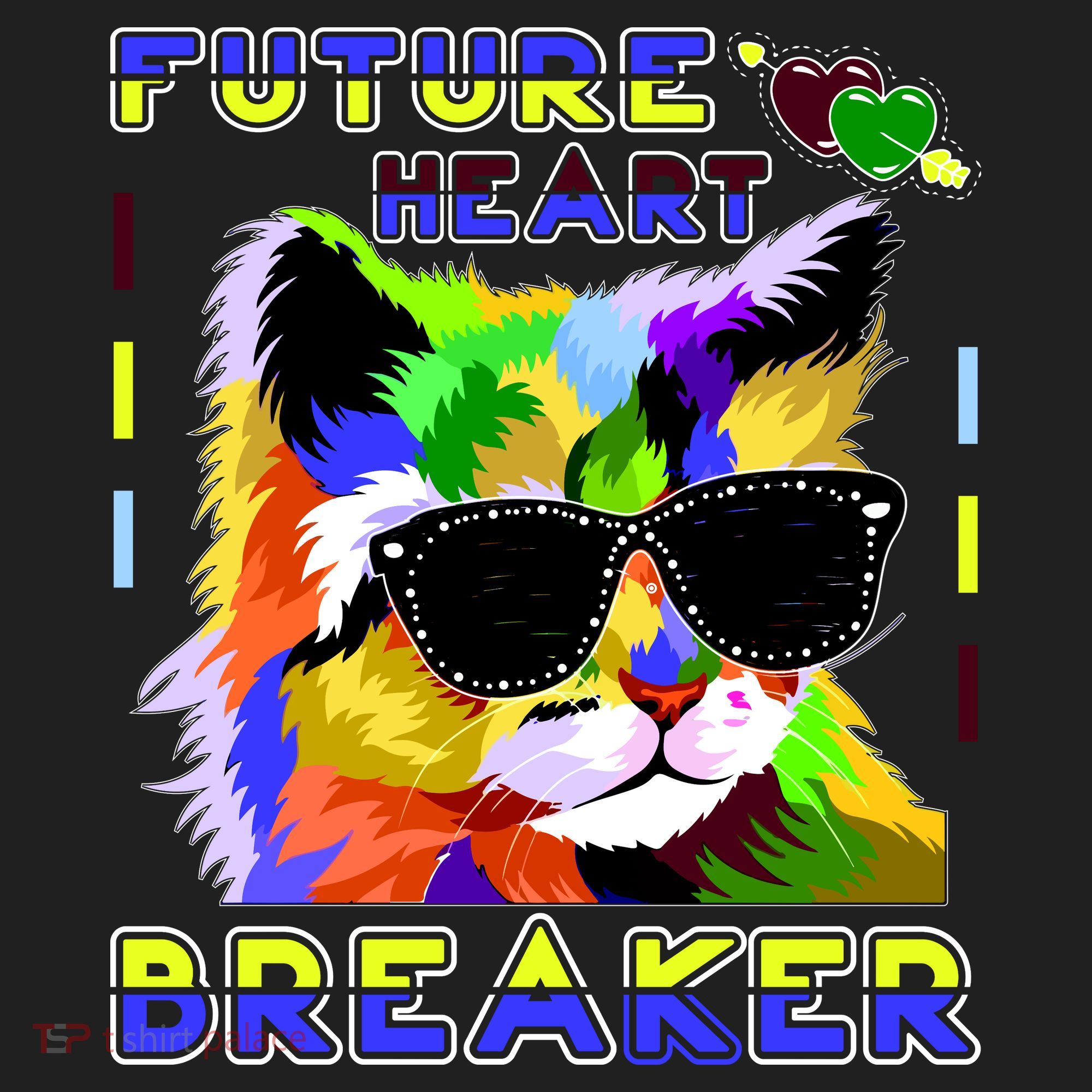 Funny Cat Future Heart Breaker Golf Towel