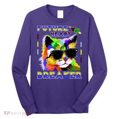 Funny Cat Future Heart Breaker Long Sleeve Shirt