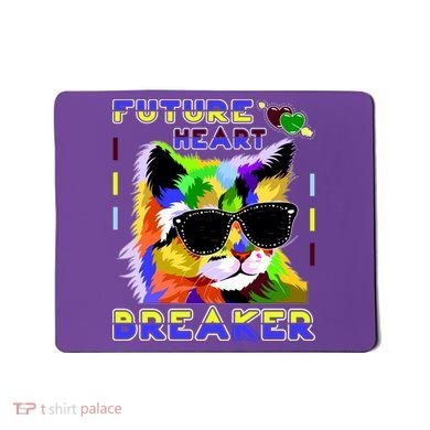 Funny Cat Future Heart Breaker Mousepad