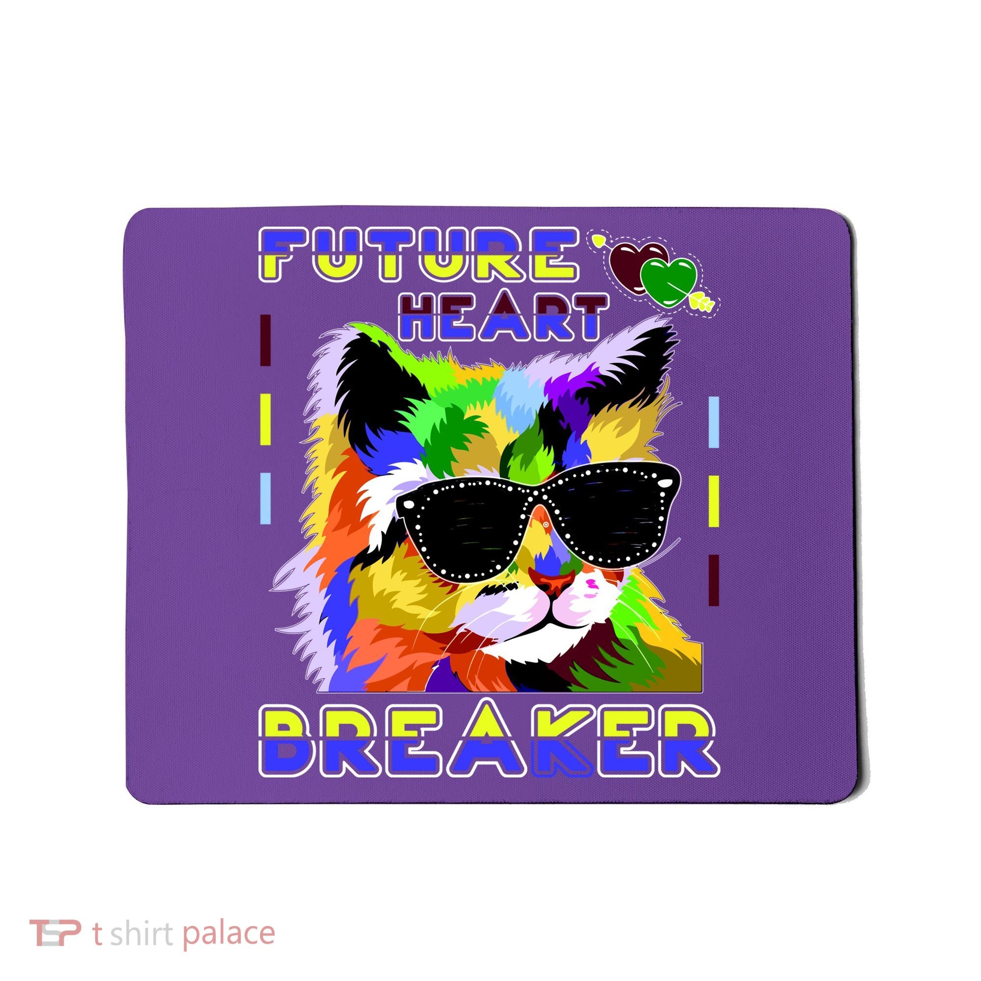 Funny Cat Future Heart Breaker Mousepad