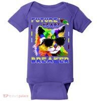 Funny Cat Future Heart Breaker Baby Bodysuit thumb 0
