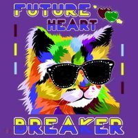 Funny Cat Future Heart Breaker Baby Bodysuit thumb 2