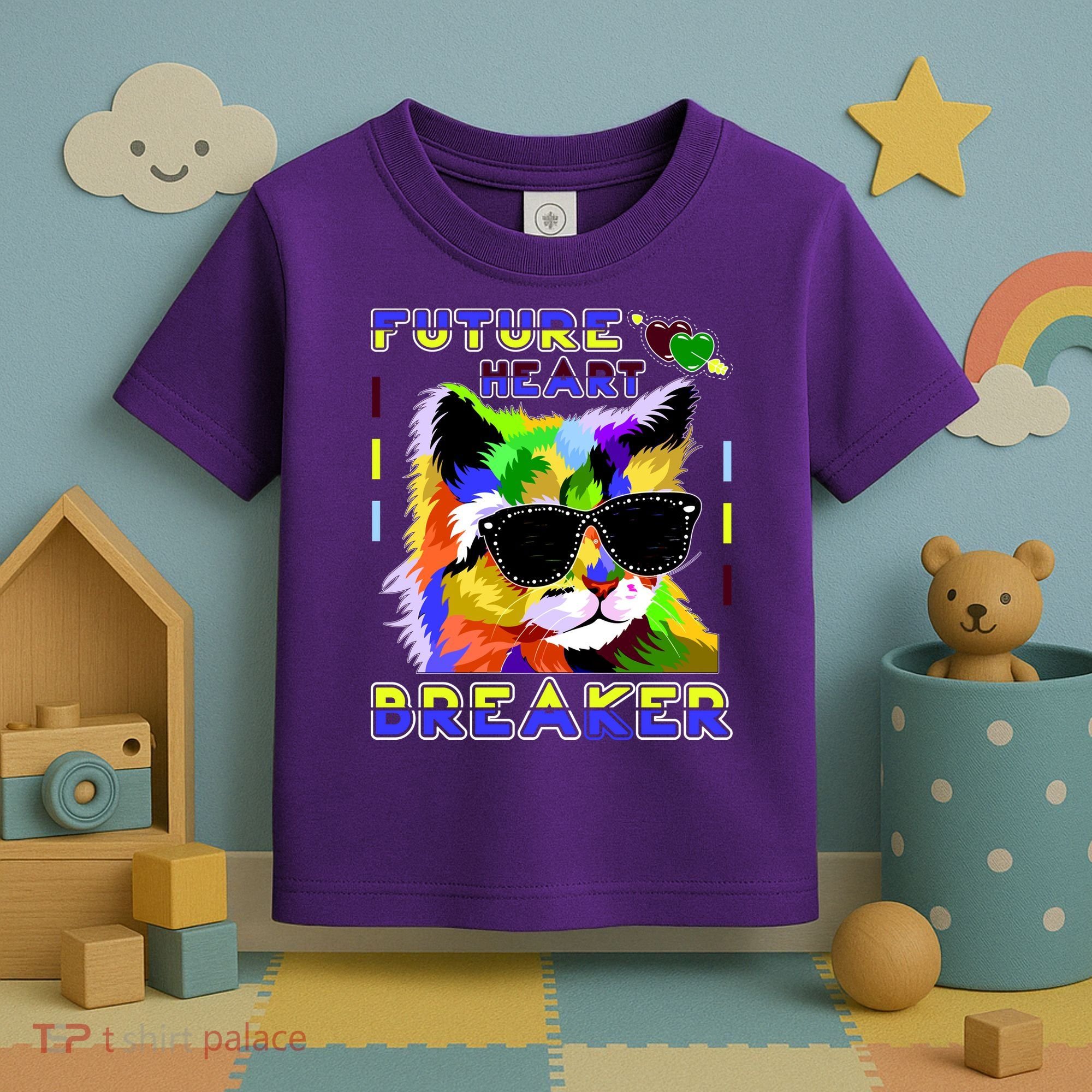Funny Cat Future Heart Breaker Toddler T-Shirt