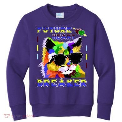 Funny Cat Future Heart Breaker Kids Sweatshirt