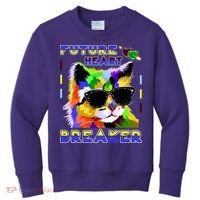 Funny Cat Future Heart Breaker Kids Sweatshirt thumb 0