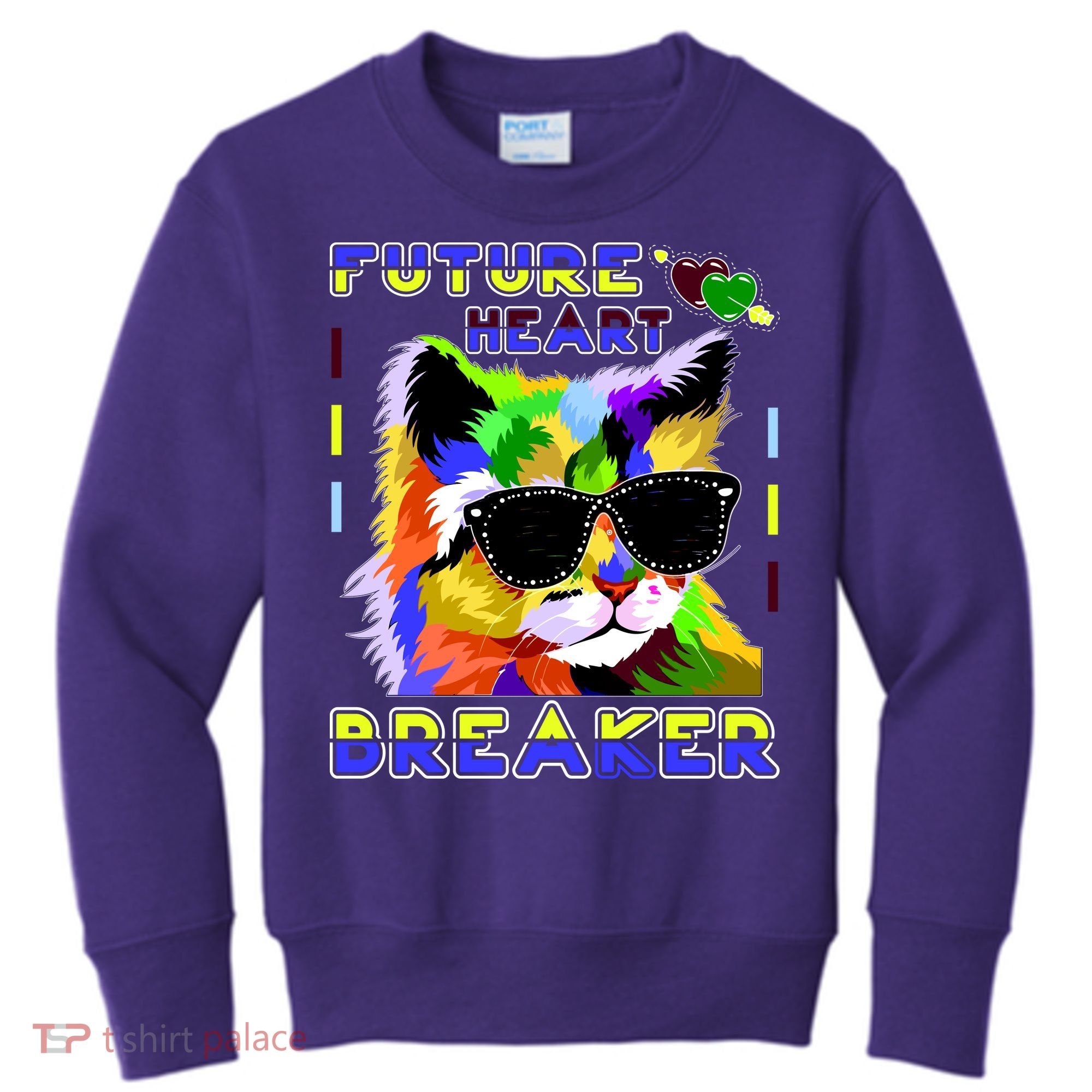 Funny Cat Future Heart Breaker Kids Sweatshirt