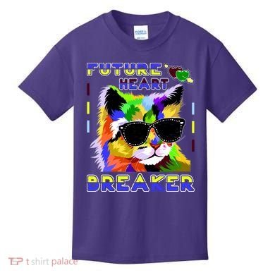 Funny Cat Future Heart Breaker Kids T-Shirt