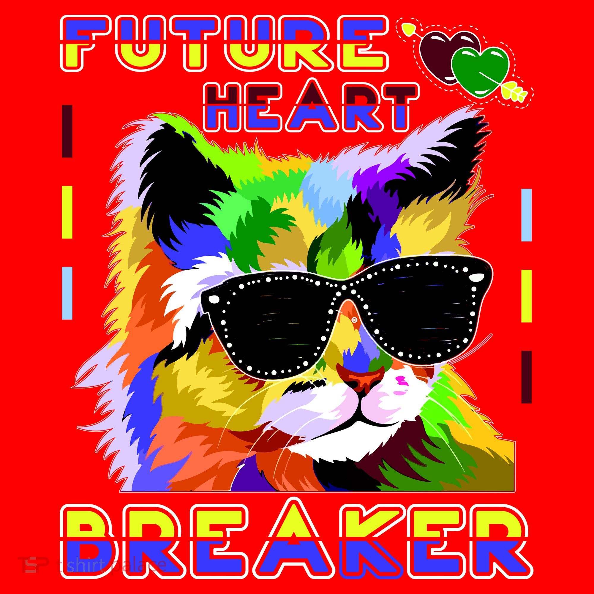 Funny Cat Future Heart Breaker Santa Hat