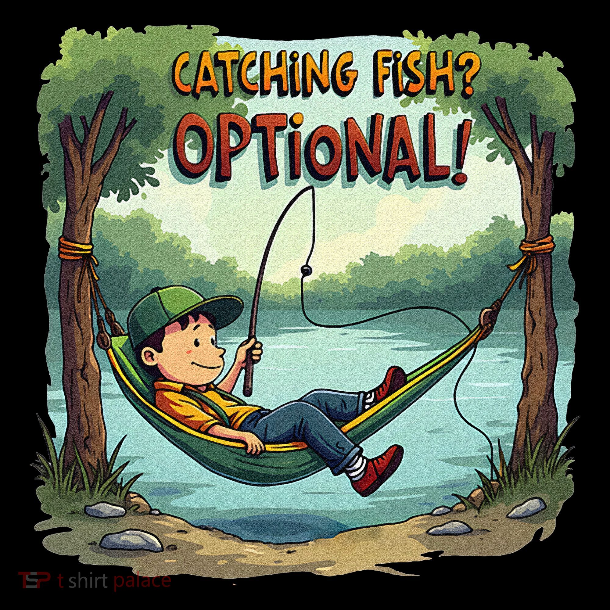 Fishing Catching Fish Optional Relaxing Required Bucket Hat