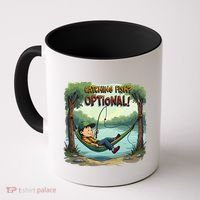Fishing Catching Fish Optional Relaxing Required Coffee Mug thumb 0