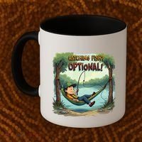 Fishing Catching Fish Optional Relaxing Required Coffee Mug thumb 2