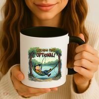 Fishing Catching Fish Optional Relaxing Required Coffee Mug thumb 3