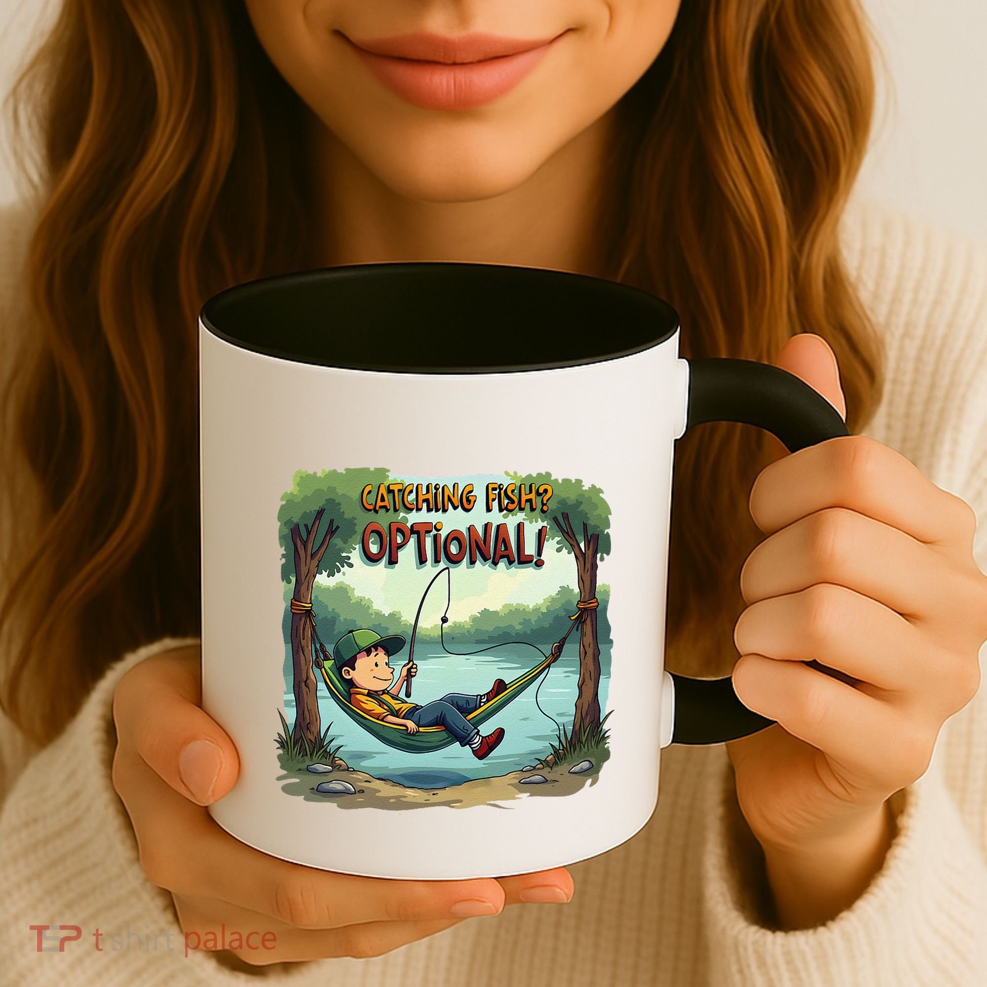 Fishing Catching Fish Optional Relaxing Required Coffee Mug