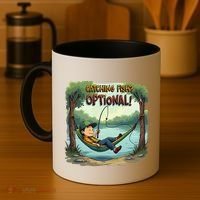 Fishing Catching Fish Optional Relaxing Required Coffee Mug thumb 4