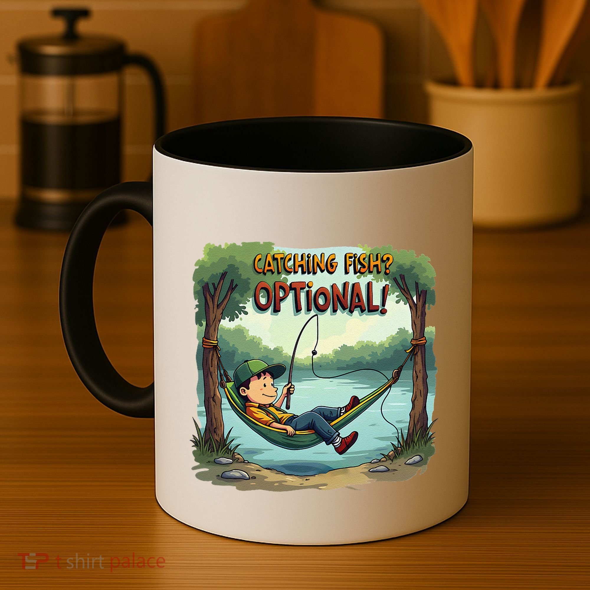 Fishing Catching Fish Optional Relaxing Required Coffee Mug