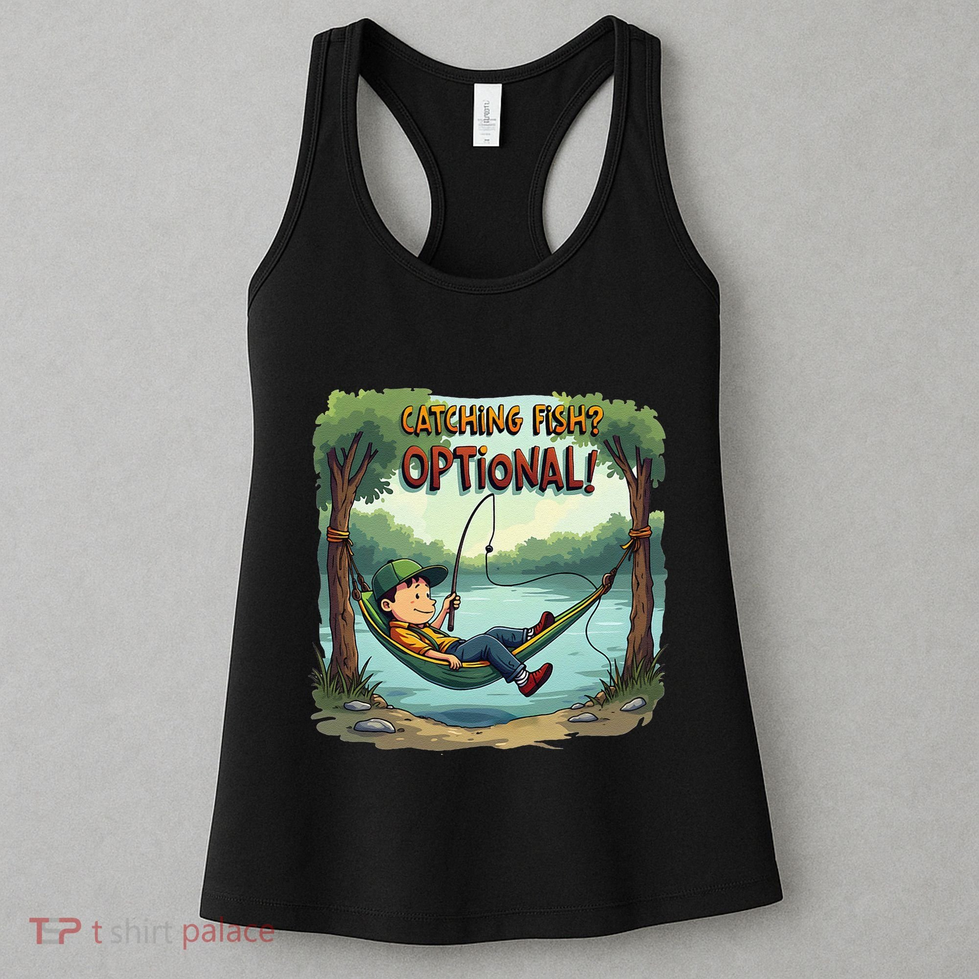 Fishing Catching Fish Optional Relaxing Required Women's Tank Top
