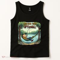 Fishing Catching Fish Optional Relaxing Required Tank Top thumb 2