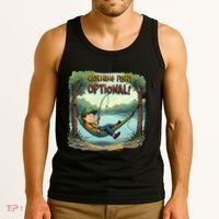 Fishing Catching Fish Optional Relaxing Required Tank Top thumb 3