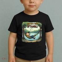 Fishing Catching Fish Optional Relaxing Required Toddler T-Shirt thumb 2