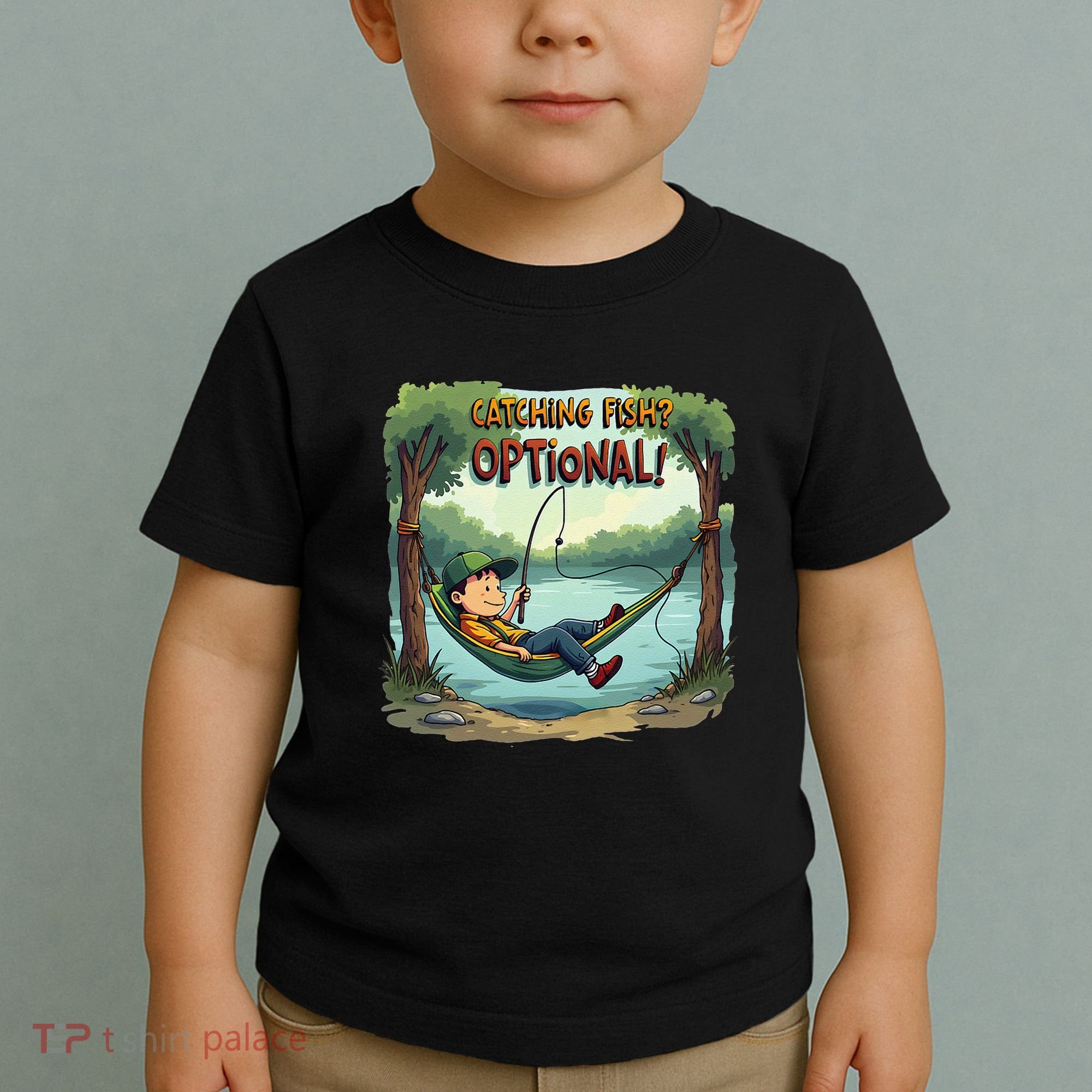 Fishing Catching Fish Optional Relaxing Required Toddler T-Shirt
