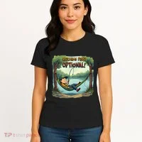 Fishing Catching Fish Optional Relaxing Required Women's T-Shirt thumb 4